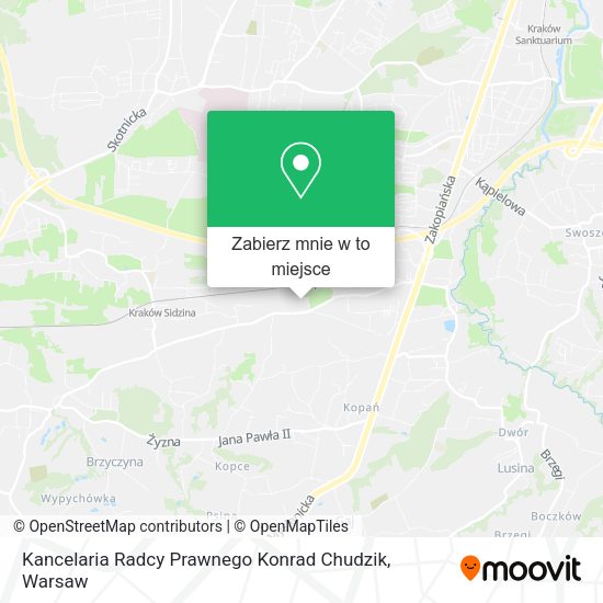 Mapa Kancelaria Radcy Prawnego Konrad Chudzik