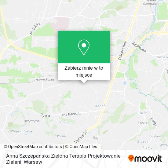 Mapa Anna Szczepańska Zielona Terapia-Projektowanie Zieleni