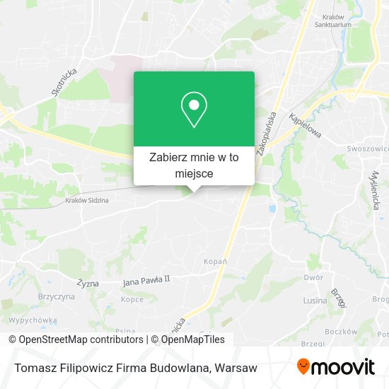 Mapa Tomasz Filipowicz Firma Budowlana