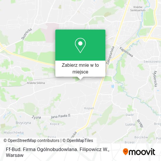 Mapa Ff-Bud. Firma Ogólnobudowlana. Filipowicz W.
