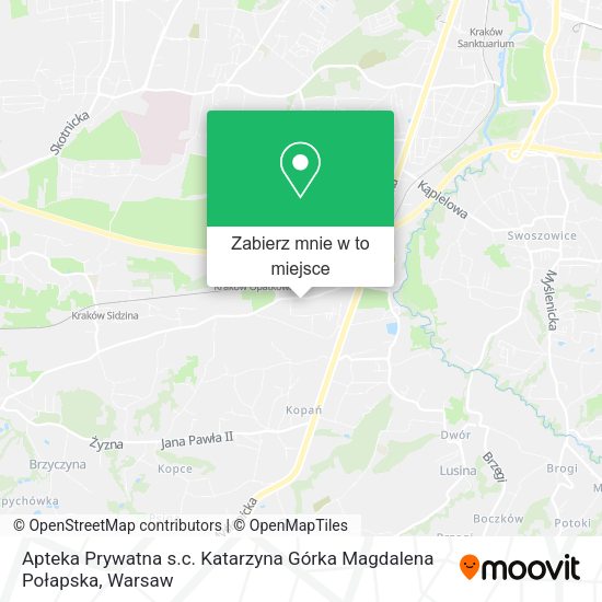 Mapa Apteka Prywatna s.c. Katarzyna Górka Magdalena Połapska