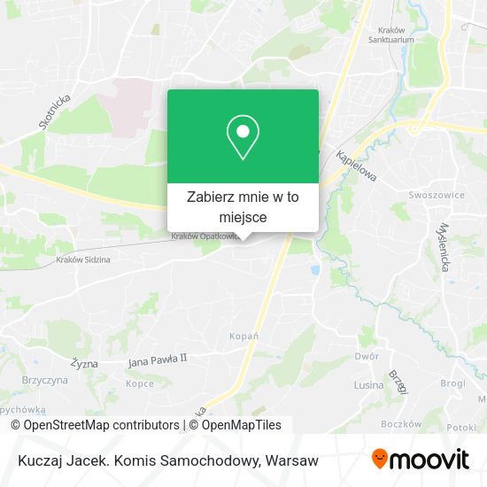 Mapa Kuczaj Jacek. Komis Samochodowy