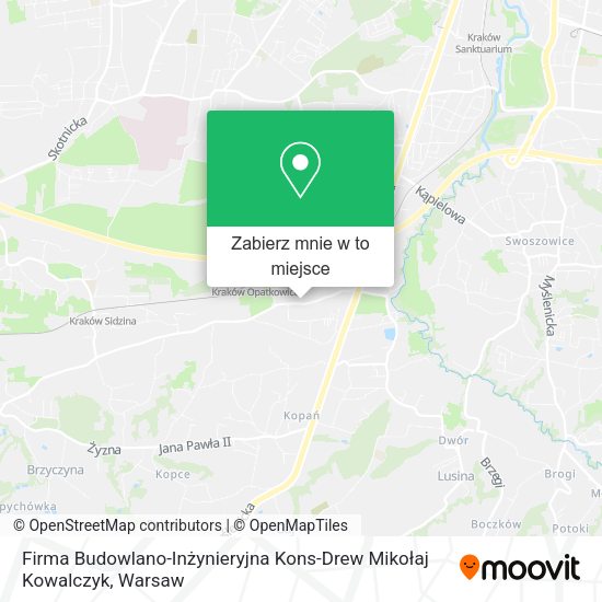 Mapa Firma Budowlano-Inżynieryjna Kons-Drew Mikołaj Kowalczyk