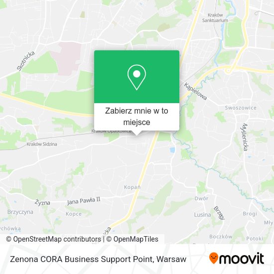 Mapa Zenona CORA Business Support Point