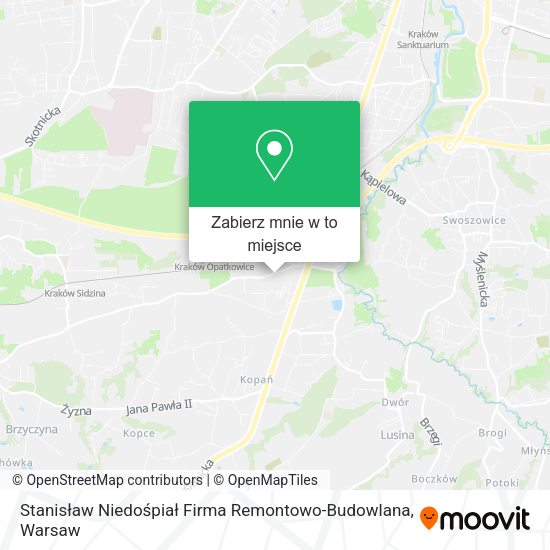 Mapa Stanisław Niedośpiał Firma Remontowo-Budowlana