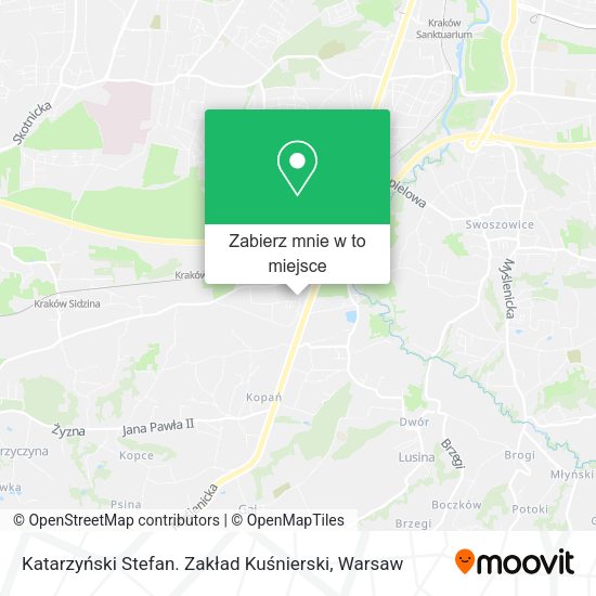 Mapa Katarzyński Stefan. Zakład Kuśnierski