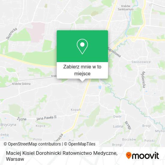 Mapa Maciej Kisiel Dorohinicki Ratownictwo Medyczne