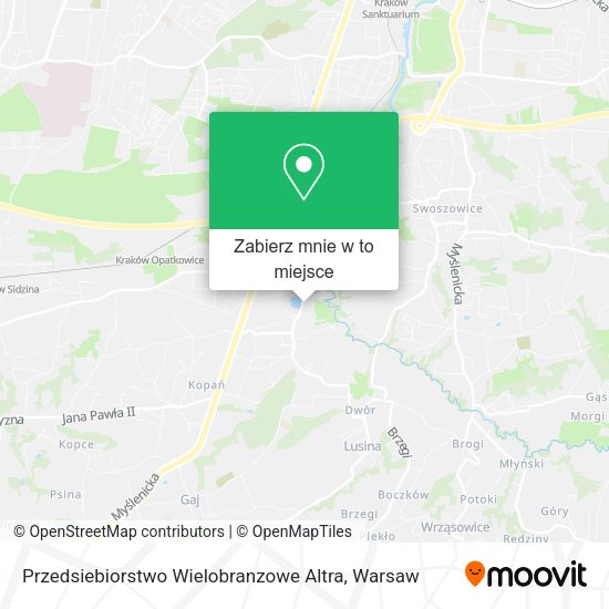 Mapa Przedsiebiorstwo Wielobranzowe Altra