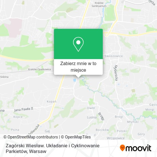 Mapa Zagórski Wiesław. Układanie i Cyklinowanie Parkietów