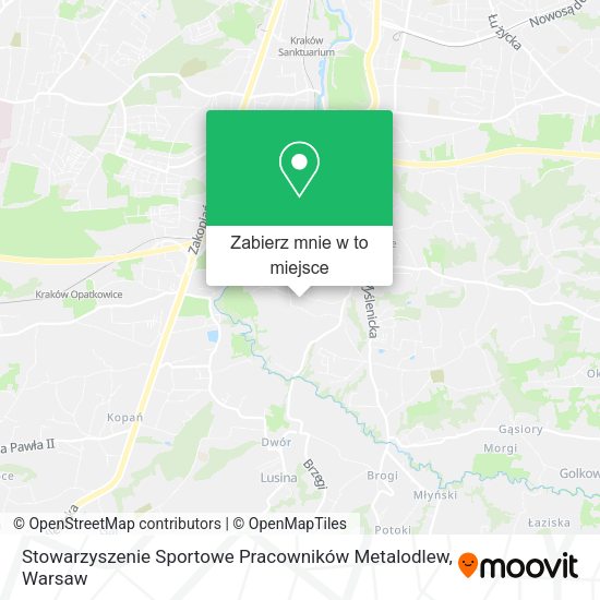 Mapa Stowarzyszenie Sportowe Pracowników Metalodlew