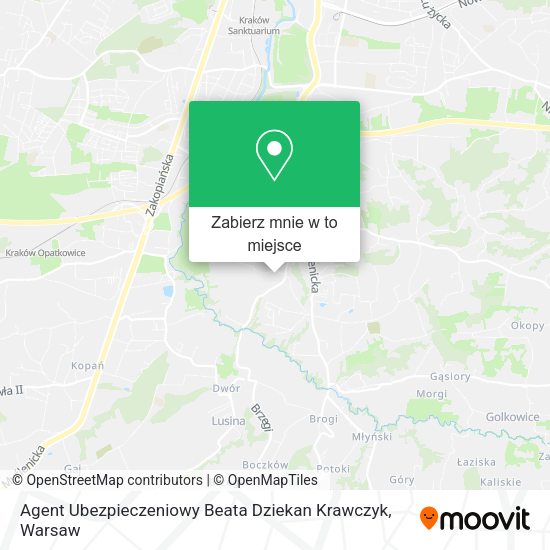 Mapa Agent Ubezpieczeniowy Beata Dziekan Krawczyk