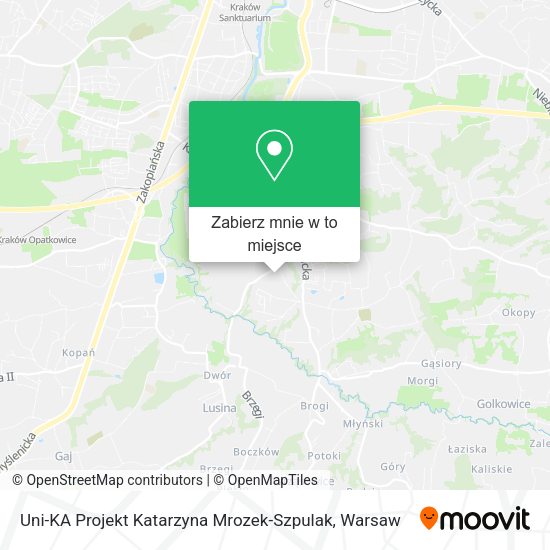 Mapa Uni-KA Projekt Katarzyna Mrozek-Szpulak