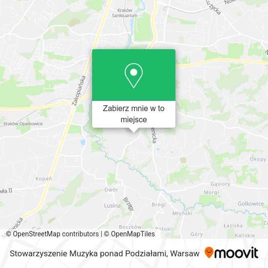 Mapa Stowarzyszenie Muzyka ponad Podziałami