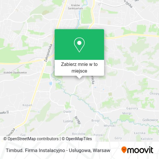 Mapa Timbud. Firma Instalacyjno - Usługowa