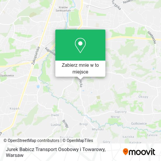 Mapa Jurek Babicz Transport Osobowy i Towarowy