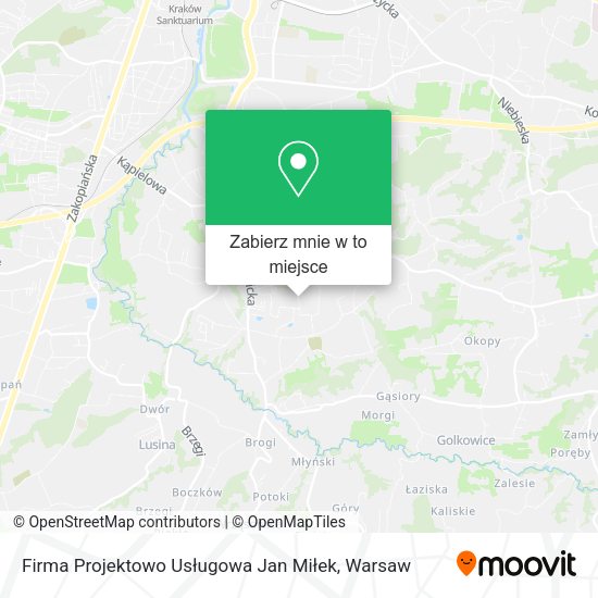 Mapa Firma Projektowo Usługowa Jan Miłek