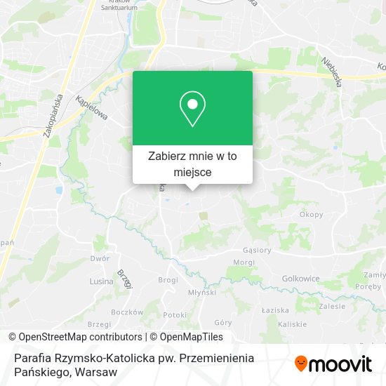 Mapa Parafia Rzymsko-Katolicka pw. Przemienienia Pańskiego