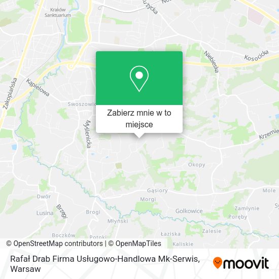 Mapa Rafał Drab Firma Usługowo-Handlowa Mk-Serwis