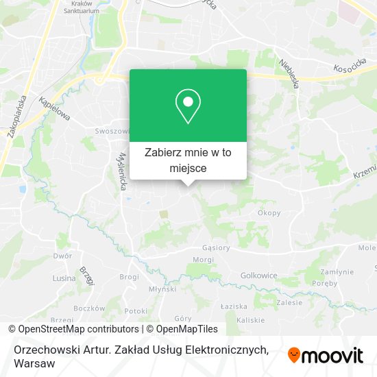 Mapa Orzechowski Artur. Zakład Usług Elektronicznych