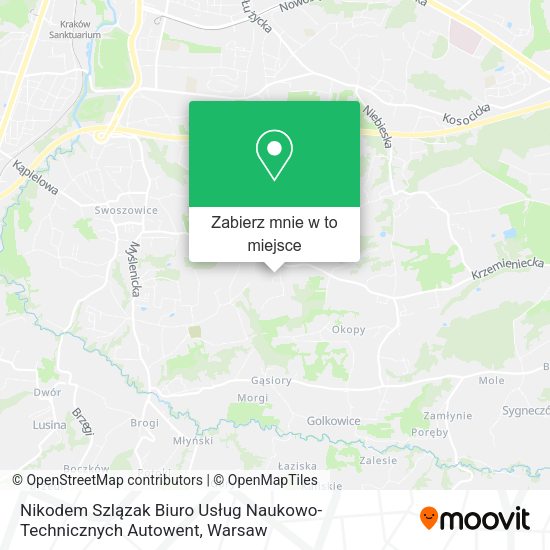 Mapa Nikodem Szlązak Biuro Usług Naukowo-Technicznych Autowent