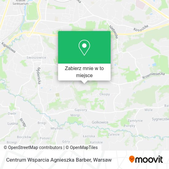 Mapa Centrum Wsparcia Agnieszka Barber