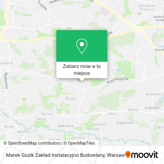 Mapa Marek Guzik Zakład Instalacyjno Budowlany