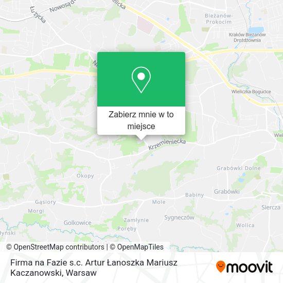 Mapa Firma na Fazie s.c. Artur Łanoszka Mariusz Kaczanowski