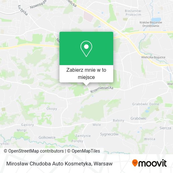 Mapa Mirosław Chudoba Auto Kosmetyka