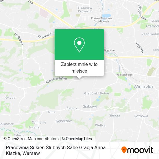 Mapa Pracownia Sukien Ślubnych Sabe Gracja Anna Kiszka