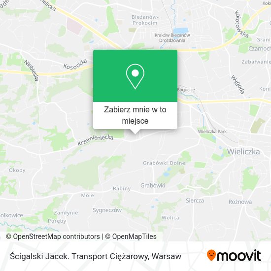 Mapa Ścigalski Jacek. Transport Ciężarowy