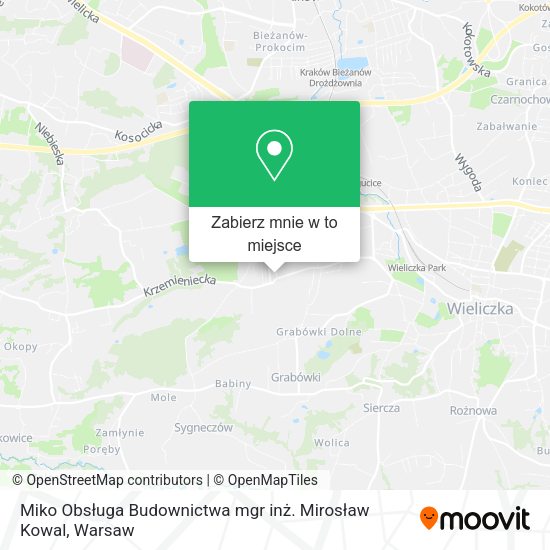 Mapa Miko Obsługa Budownictwa mgr inż. Mirosław Kowal