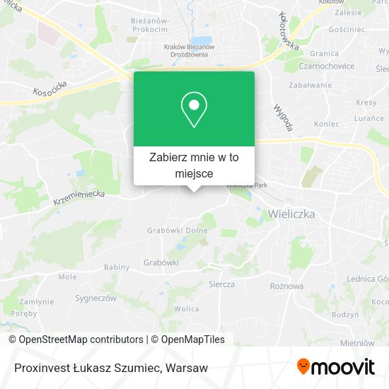 Mapa Proxinvest Łukasz Szumiec