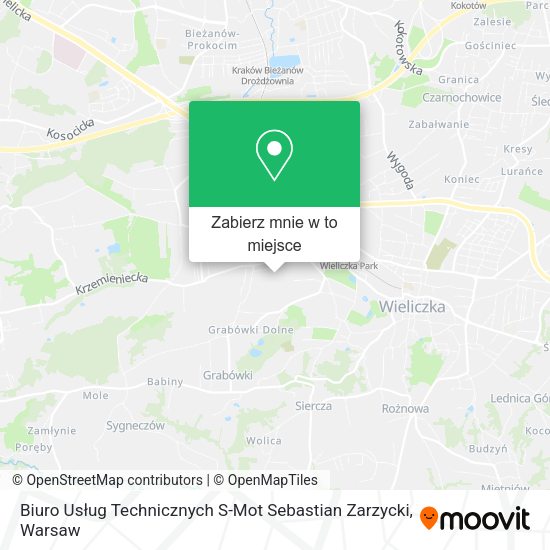 Mapa Biuro Usług Technicznych S-Mot Sebastian Zarzycki