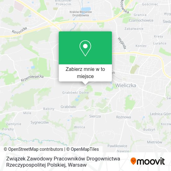 Mapa Związek Zawodowy Pracowników Drogownictwa Rzeczypospolitej Polskiej