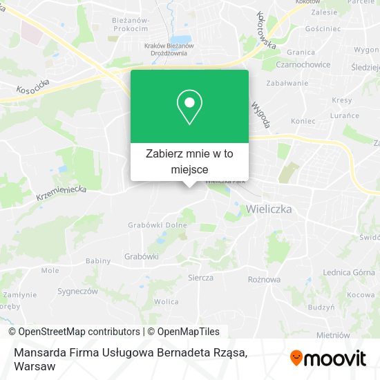 Mapa Mansarda Firma Usługowa Bernadeta Rząsa