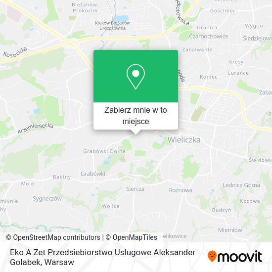 Mapa Eko A Zet Przedsiebiorstwo Uslugowe Aleksander Golabek