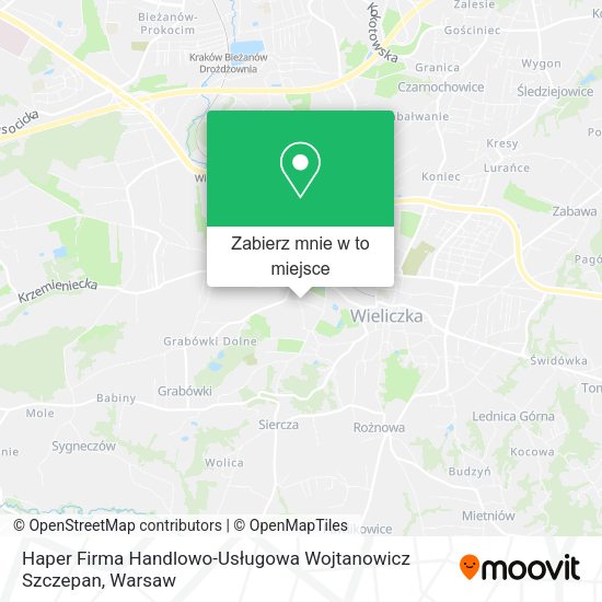 Mapa Haper Firma Handlowo-Usługowa Wojtanowicz Szczepan