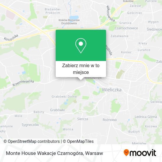 Mapa Monte House Wakacje Czarnogóra