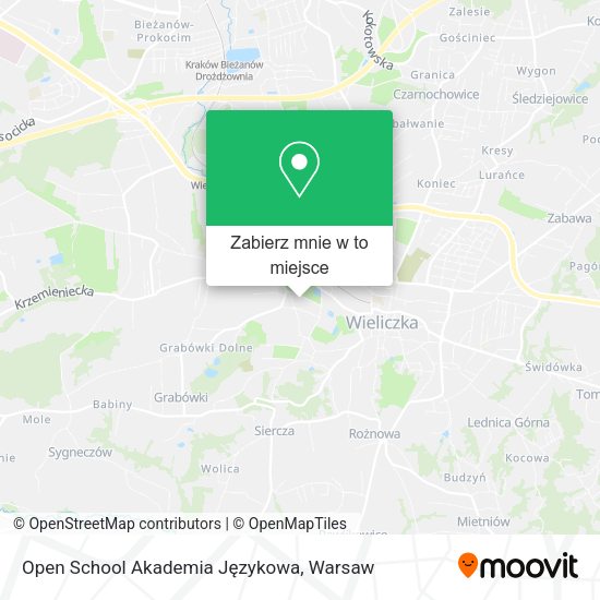 Mapa Open School Akademia Językowa