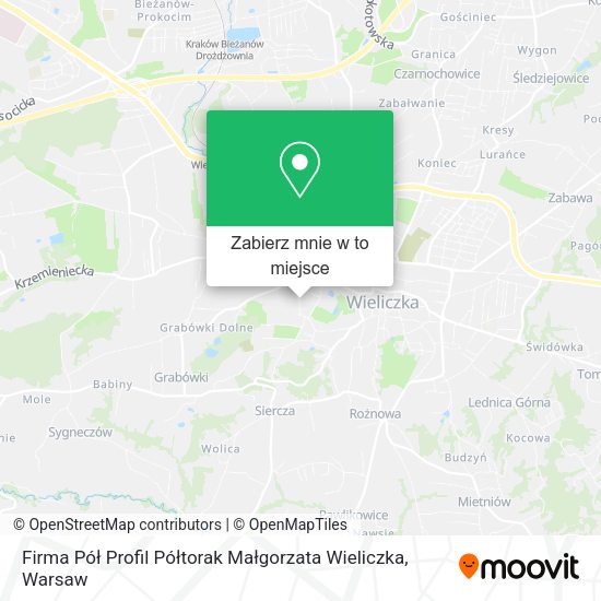 Mapa Firma Pół Profil Półtorak Małgorzata Wieliczka