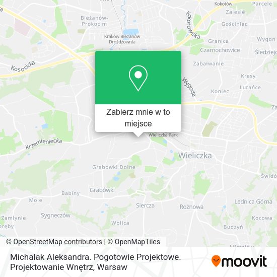 Mapa Michalak Aleksandra. Pogotowie Projektowe. Projektowanie Wnętrz