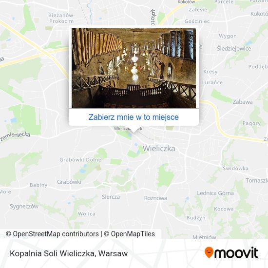 Mapa Kopalnia Soli Wieliczka