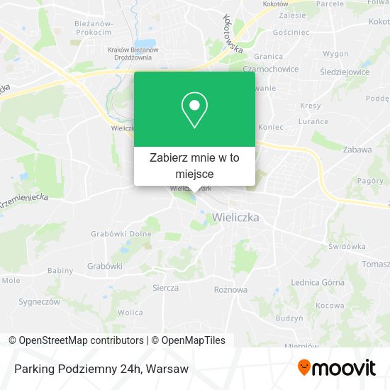 Mapa Parking Podziemny 24h