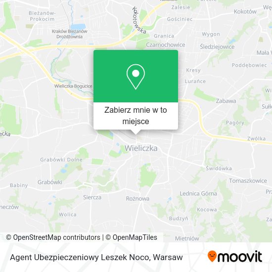 Mapa Agent Ubezpieczeniowy Leszek Noco