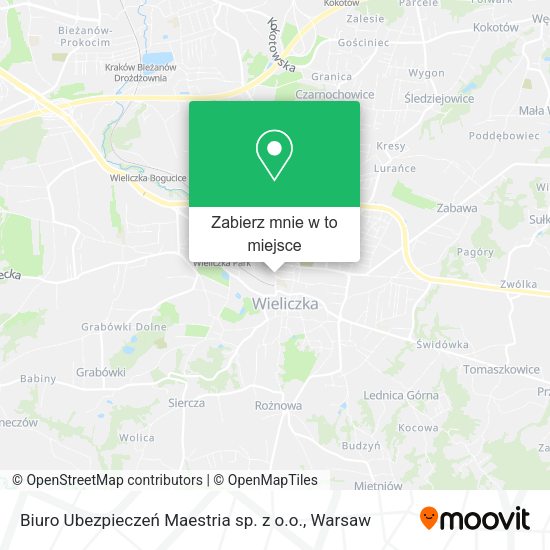 Mapa Biuro Ubezpieczeń Maestria sp. z o.o.