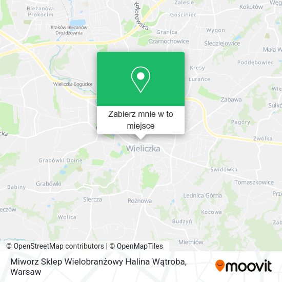 Mapa Miworz Sklep Wielobranżowy Halina Wątroba