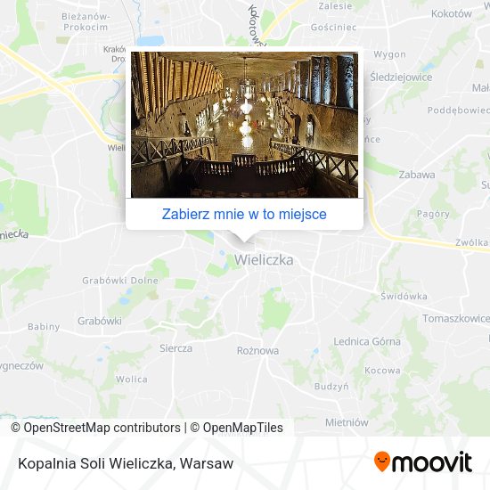 Mapa Kopalnia Soli Wieliczka