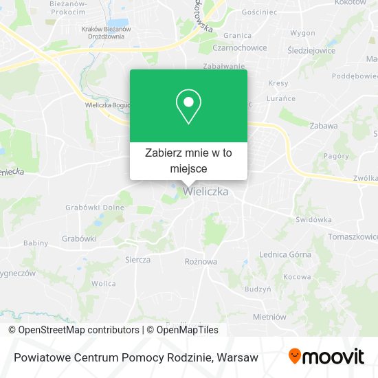 Mapa Powiatowe Centrum Pomocy Rodzinie