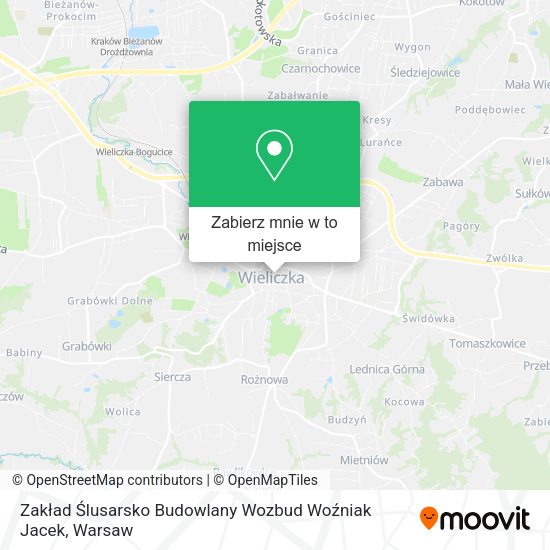 Mapa Zakład Ślusarsko Budowlany Wozbud Woźniak Jacek