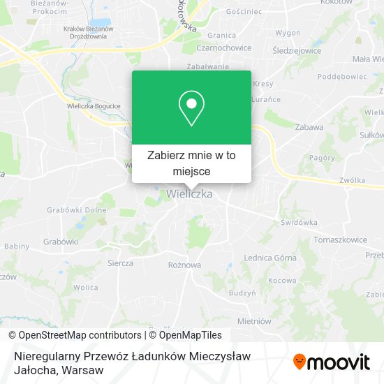 Mapa Nieregularny Przewóz Ładunków Mieczysław Jałocha